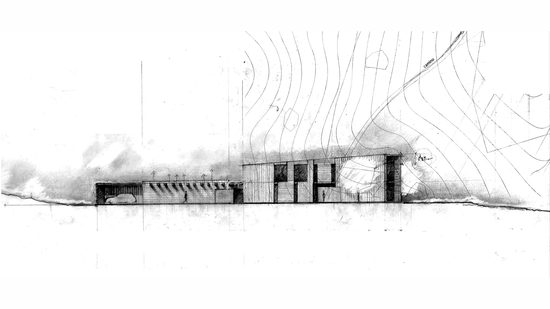 sketch architecture villa design